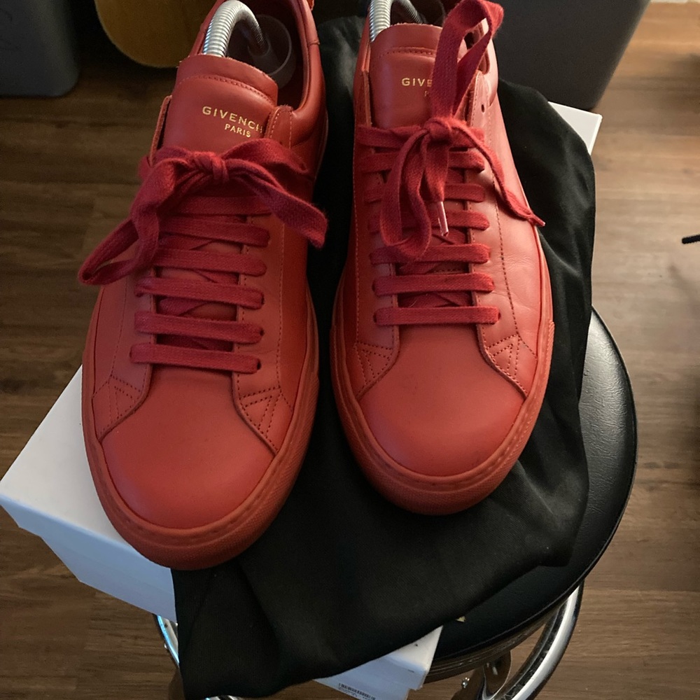 Red Givenchy leather shoes